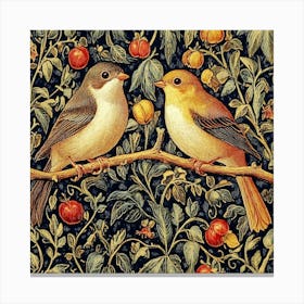 Birds On A Branch Art 25 Canvas Print