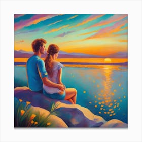 Sunset Love Canvas Print