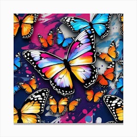 Colorful Butterflies 23 Canvas Print