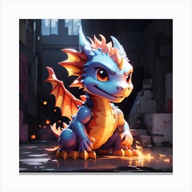 Baby Dragon Canvas Print