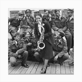 Mona Baptiste Playing For The Empire Windrush, 1948 Canvas Print