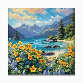 Among The Wildflowers Canvas Print