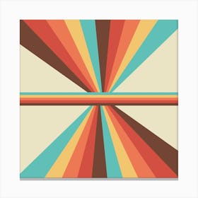 Retro Lines Design Pattern Stripes Canvas Print