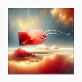 Red Tag In The Sky Canvas Print