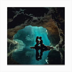 Couple In The Cave 1 Canvas Print