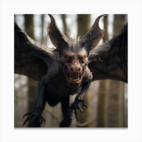 Monster In The Woods Canvas Print