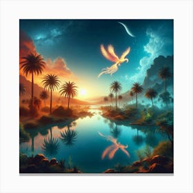 Dreamscape paintings art print Canvas Print