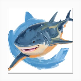 Bull Shark 01 Canvas Print