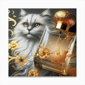 Feline Cat Creative Artwork Illustration 156 Canvas Print