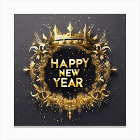 Happy New Year 76 Canvas Print