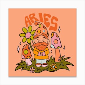 Aries Gnome Canvas Print
