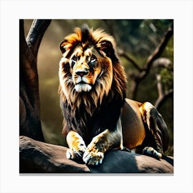 Lion art 12 Canvas Print