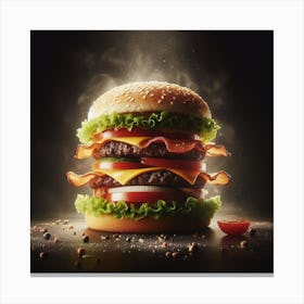 Burger 4 Canvas Print