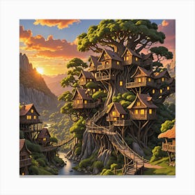 Tree House Canvas Print