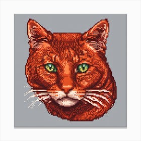 Pixel Cat 5 Canvas Print