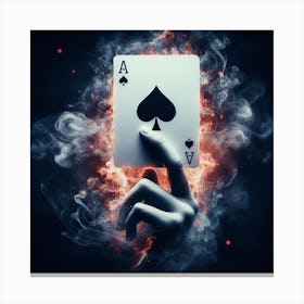 Ace Of Spades Canvas Print