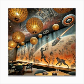 The Decor Of A Japanese And South African Fusion R Canvas Print