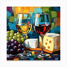 Wine And Cheese Pairing 11 Canvas Print