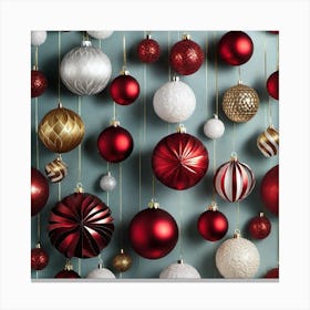 Christmas Ornaments 120 Canvas Print