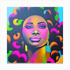 From Melanin, With Love and Colorfully Loc'ked Thoughts Canvas Print