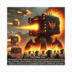 Flamecasters Firestorm Wall Canvas Print