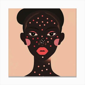 African Girl With Freckles 843 Canvas Print