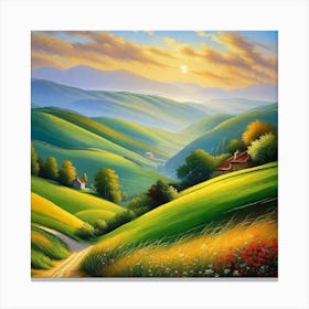 Landscape Painting 118 Canvas Print
