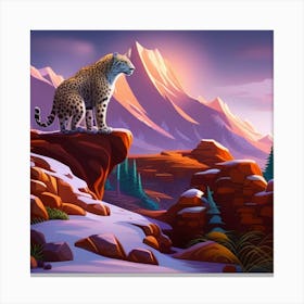 Mountain Leopard Canvas Print