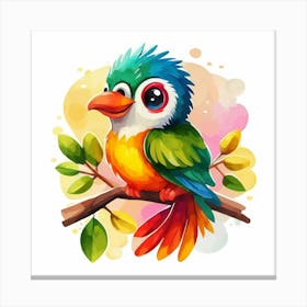 Colorful Bird 10 Canvas Print