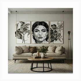 Portrait Of A Woman Canvas Print