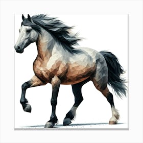 Polygonal Horse 5 Canvas Print