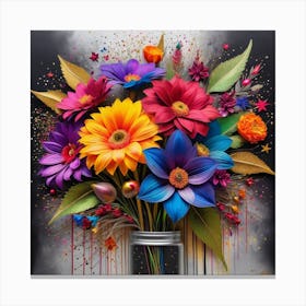 Flowers In A Vase 19 Canvas Print