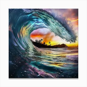 Hawaiian Sunset 2 Canvas Print