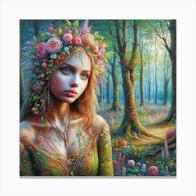 The princess of magic forest87 Canvas Print