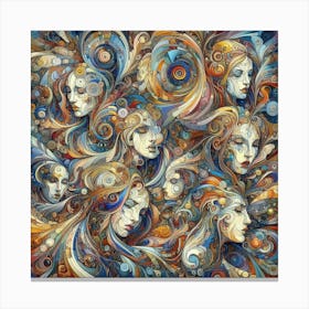 'The Faces Of Women' Canvas Print