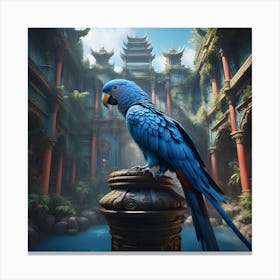 Blue Maccau Canvas Print