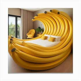 Banana Bed Canvas Print