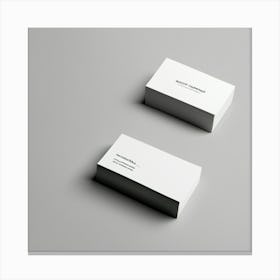 Two Business Cards Canvas Print