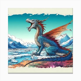 Draconic Canvas Canvas Print