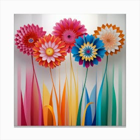 Paper Flowers 2 Canvas Print