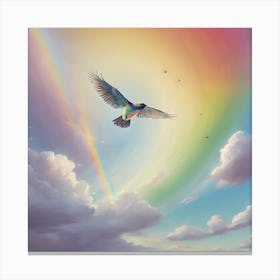 Rainbow Bird Canvas Print