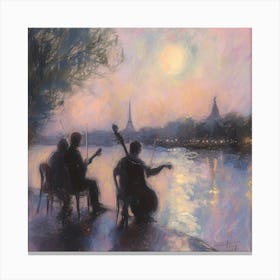 Sunset In Paris Canvas Print