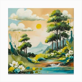 Landscape Painting 24 Canvas Print