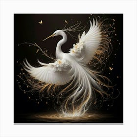 White Egret 3 Canvas Print