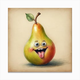 Pear Drawing 1 Canvas Print