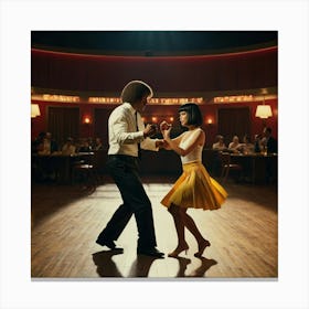 Default Pulp Fiction Dance 3 Canvas Print