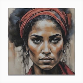 Beautiful Gipsy Woman Canvas Print