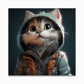 Jean Clawed Canvas Print