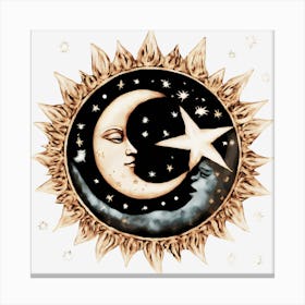 Moon And Sun 2 Canvas Print