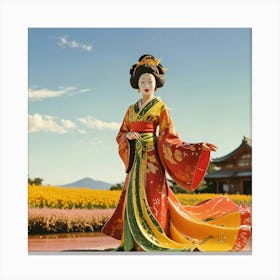 Creative Geisha Artwork 30 Canvas Print